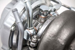 Subaru WRX Turbocharger - Forced Performance - Blue Turbo 58mm External WG w/Oil Line (D/S Only) - Black - `15-`27